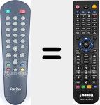 T&eacute;l&eacute;commande pour remplacer RDT704