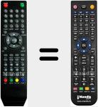 T&eacute;l&eacute;commande pour remplacer REMCON648