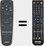 T&eacute;l&eacute;commande pour remplacer B12625