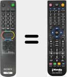 T&eacute;l&eacute;commande pour remplacer RM-883