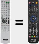 T&eacute;l&eacute;commande pour remplacer RM-AAU013 (148009711)