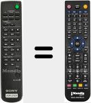 Télécommande pour remplacer RM-S325 (147365531)