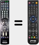 T&eacute;l&eacute;commande pour remplacer RM-AAL004 (147402711)