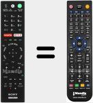 T&eacute;l&eacute;commande pour remplacer RMF-TX220E (149346621)