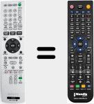 Télécommande pour remplacer RMT-D230P (147955812)