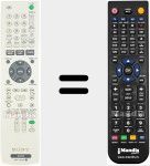 Télécommande pour remplacer RMT-D229P (147955912)