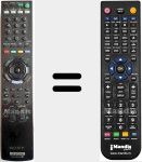 T&eacute;l&eacute;commande pour remplacer RM-ANP006 (148012711)