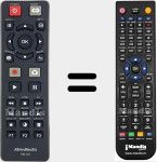 T&eacute;l&eacute;commande pour remplacer RM-NG