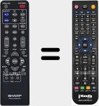 Télécommande pour remplacer RRMCGA358AWSA