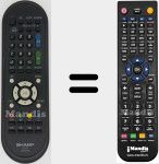 Télécommande pour remplacer GA 608 WJSA (RRMCGA608WJSA)