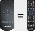 Télécommande pour remplacer SB100