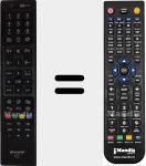 T&eacute;l&eacute;commande pour remplacer RC 4847 (23100151)