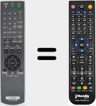 Télécommande pour remplacer RMT-D152A (147772311)