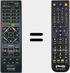 T&eacute;l&eacute;commande pour remplacer RM-ED054 (149206721)