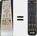 T&eacute;l&eacute;commande pour remplacer LD22WDVD105