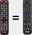 T&eacute;l&eacute;commande pour remplacer AA59-00508A