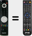 Télécommande pour remplacer RC1050 (20328881)