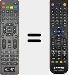 Télécommande pour remplacer Fransat (Satmatic-HD)