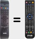 T&eacute;l&eacute;commande pour remplacer RC 3902 (20534071)