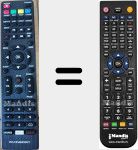 Télécommande pour remplacer LED55SC270PUS