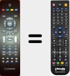 T&eacute;l&eacute;commande pour remplacer EXIAHD1910USB