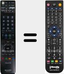 T&eacute;l&eacute;commande pour remplacer GA 906 WJSA (RRMCGA906WJSA)