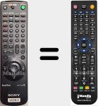 Télécommande pour remplacer RMT-V223 (147556311)