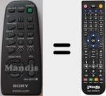 Télécommande pour remplacer RM-SD70 (147511511)