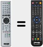 Télécommande pour remplacer RMT-D 230 P (147955811)