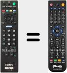 Télécommande pour remplacer RM-ED 017 (148719231)