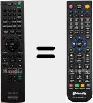 T&eacute;l&eacute;commande pour remplacer RMT-D 246 P (148016911)