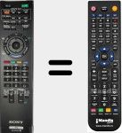 T&eacute;l&eacute;commande pour remplacer RM-ED034 (148791411)