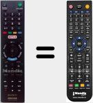 Télécommande pour remplacer RMT-TX 102 D (149296511)