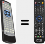 Télécommande pour remplacer MPIX457