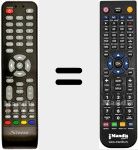 T&eacute;l&eacute;commande pour remplacer SRT24HX1001