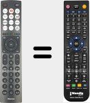 Télécommande pour remplacer ERF3C86H (T312950)
