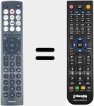 Télécommande pour remplacer ERF3A86 (T305623)
