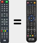 T&eacute;l&eacute;commande pour remplacer K24DLT7F