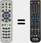 T&eacute;l&eacute;commande pour remplacer RC 2183 (313P10821831)