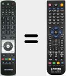 T&eacute;l&eacute;commande pour remplacer RC5116 (23109841)