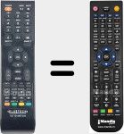 T&eacute;l&eacute;commande pour remplacer TQT1910BT003