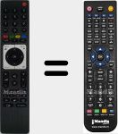 Télécommande pour remplacer TS4187R2-Black