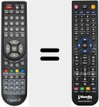 Télécommande pour remplacer TTE 16002 CK