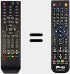 Télécommande pour remplacer TVD 105E 113TFBK 113