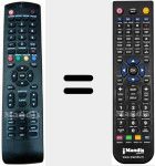 T&eacute;l&eacute;commande pour remplacer REMCON024