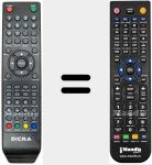 Télécommande pour remplacer REMCON860