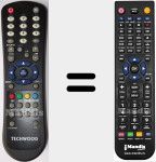 Télécommande pour remplacer RC 1055 (20452842)