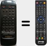 T&eacute;l&eacute;commande pour remplacer RAK-SU228WH