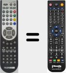 Télécommande pour remplacer RC1900 (20433727)