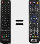 T&eacute;l&eacute;commande pour remplacer RC1910 (20570344)